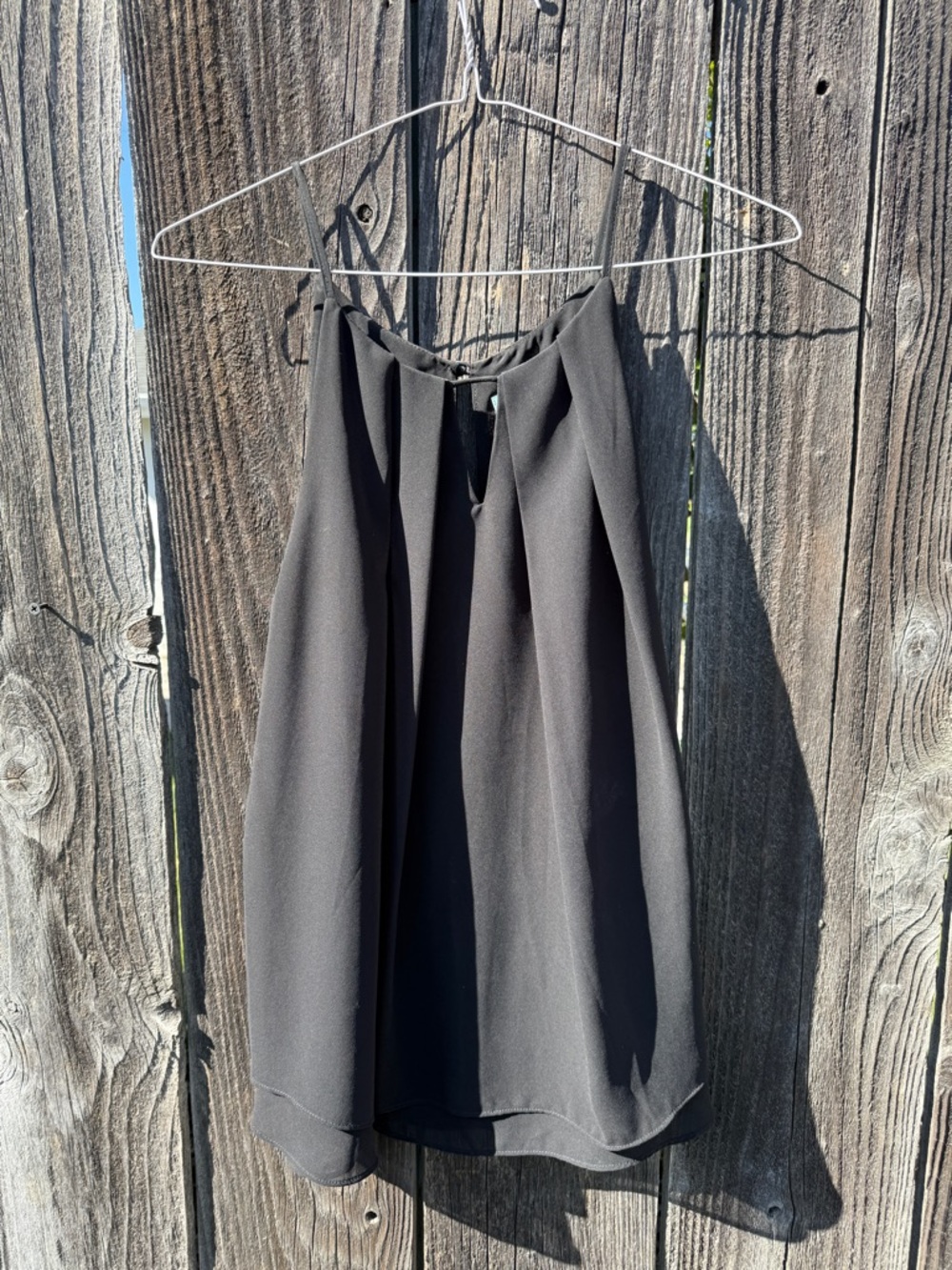 She and Sky Black Spaghetti Strap Halter Camisole